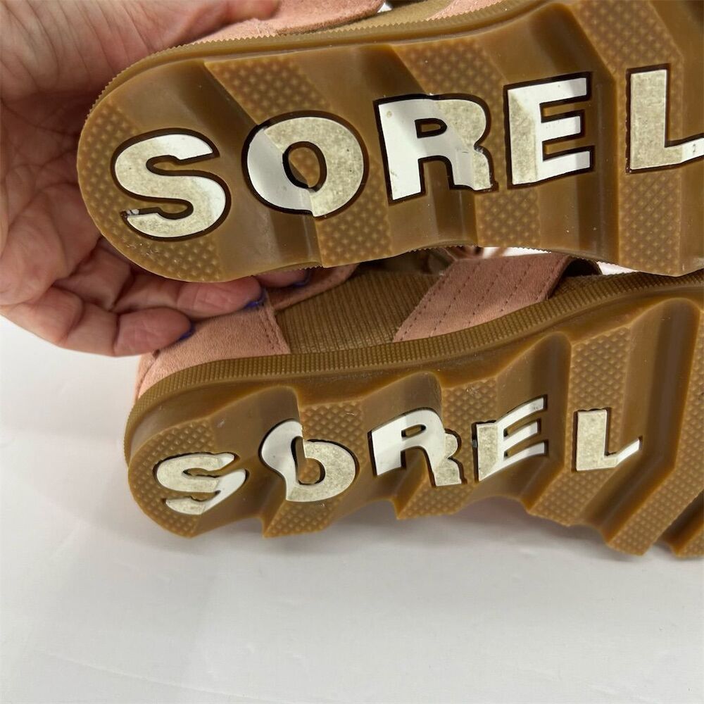 Sorel Women's Joanie II Lace Wedge Sandals Pink Blush Size 8.5 Gladiator - Picture 12 of 13